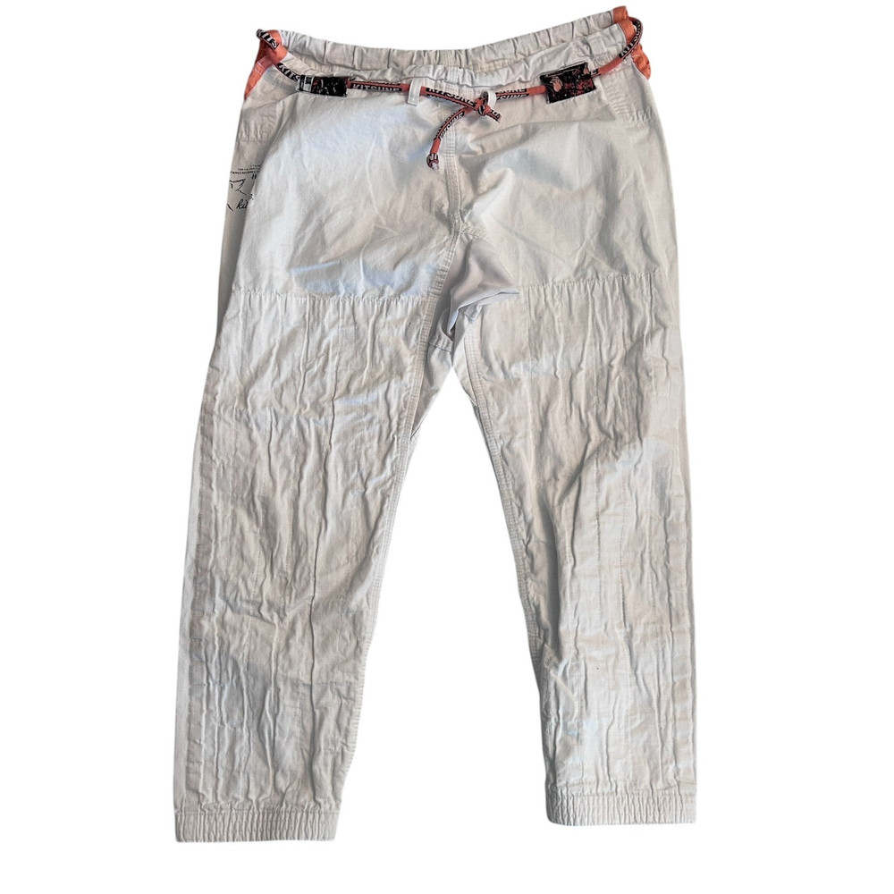 Kitsune Kimonos Pants A1 XL Jiu Jitsu Gi Pants White 100% Cotton BJJ Uniform