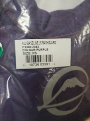 Fuji Baseline Ranked Long Sleeve Rashguard Purple 2082 Sz. XS NEW