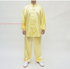 Unisex Adult Chinese Traditional Tai Chi Uniform Satin Kung Fu martial arts Suit