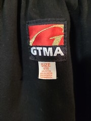 GTMA Martial Arts Pants Black Drawstring Elastic 4/180