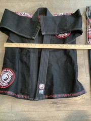 RALPH GRACIE JIU-JITSU Black Top JACKET Pants Youth Set Size M1