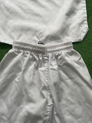 Taekwondo Gi Kids Size 1/150 White 2-Piece Used
