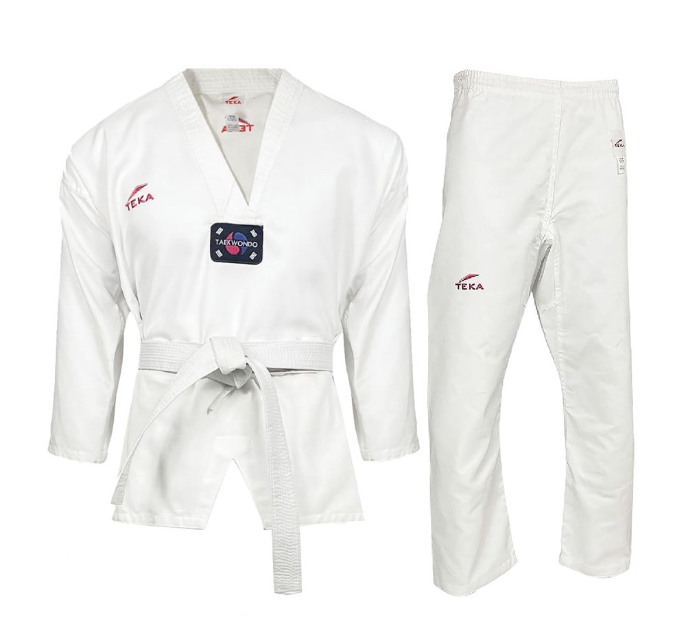 Teka Taekwondo Uniform with Free Belt 8-oz Lightweight Martial Arts Training …