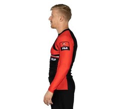 Fuji Mount MMA BJJ Jiu-Jitsu LongSleeve Long Sleeve LS Rashguard – Red