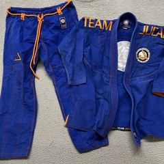 Team Jucao Gi Set Adult A4 Blue Jiu Jitsu Ripstop MMA Grappling *No Belt