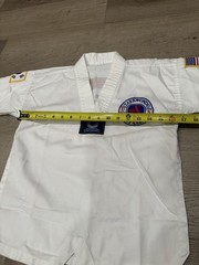US West Coast Taekwondo Uniform Dobok Kids Size 130 White Martial Arts Set