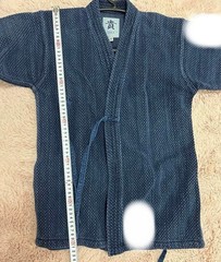 Japanese Kendo Gi Jacket Uniform Cotton Navy Blue For Elementary School