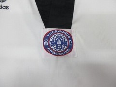VTG ADIDAS TAEKWONDO GHI SHIRT TOP UNIFORM 100% COTTON Sz 4