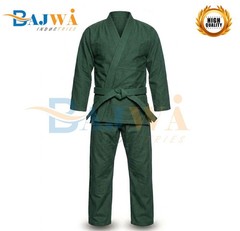 Evergreen Cotton Jiu Jitsu Gi with Belt, BJJ Martial Arts Uniform