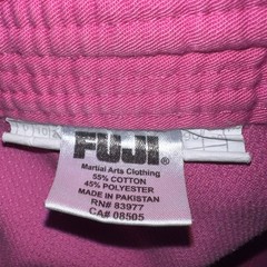 FUJI Jiu Jitsu Gi & Gear Girls SIZE WC1 Pink Fuji Kimono, WC1 ***JACKET ONLY***