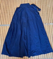 Japanese Kyudo Hakama Pants Horse Riding String Lower 34.2in Dark Blue