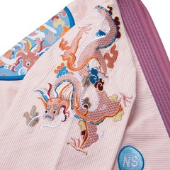 Albino & Preto Year of the Dragon Noreen Peach Premium BJJ Gi 450 GSM Jiu Jitsu