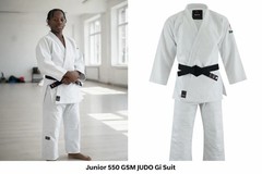 Judo Gi Uniform White Blue 550GSM Club 750GSM Professional Suit UK