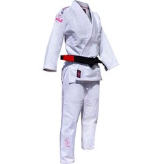 Gi Uniform Fuji IBJJF White & Pink 5’2″-5’5″ 120-140lb Womens M(W1) Jui-Jitsu