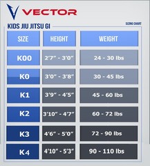 Vector Sports 100% Cotton Pearl Weave Kids Brazillian Jiu Jitsu BJJ Gi Attila…