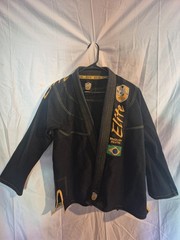 Elite Brazilian Jiu-Jitsu Set Color Black/ Yellow Gorpcore Grunge Sport