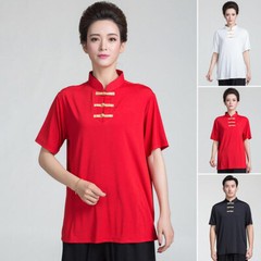Milk Silk Chinese Kung Fu Tai Chi Shirt T-shirt Martial Arts Wingchun Uniform