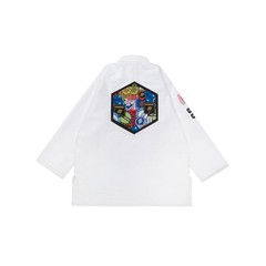 Albino And Preto Fundamental BJJ Gi | Jiu-Jitsu 350/450 GSM Kimono in All Sizes
