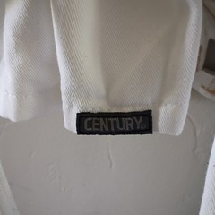 CENTURY White Karate Gi Uniform Set Jacket Pants & Belt Adult Unisex Size 3