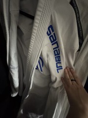 Sanabul Jiu-Jitsu Gi Uniform White/Blue A2 Adult Unisex Top Jacket