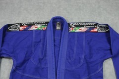 Shoyoroll BJJ Gi Jacket Kimono Top A3 Large Blue Mens Jiu Jitsu Competition Gi