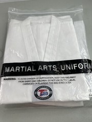 Taekwondo Karate Martial Arts Kid Youth Size 2 White Pants Shirt Set with Belt