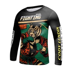 Kids Mma Rashguard Shirt For BJJ Jiu Jitsu Muay Thai Shorts Children KickBoxing