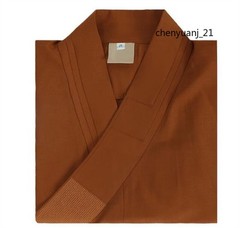 Buddhist Shaolin Monk Robe Full Set Linen Kung Fu Suit Meditation Uniforms Cloth