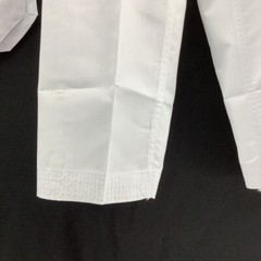 TKD CENTURY Unisex Kids Uniform White V Neck Short Sleeve Drawstring