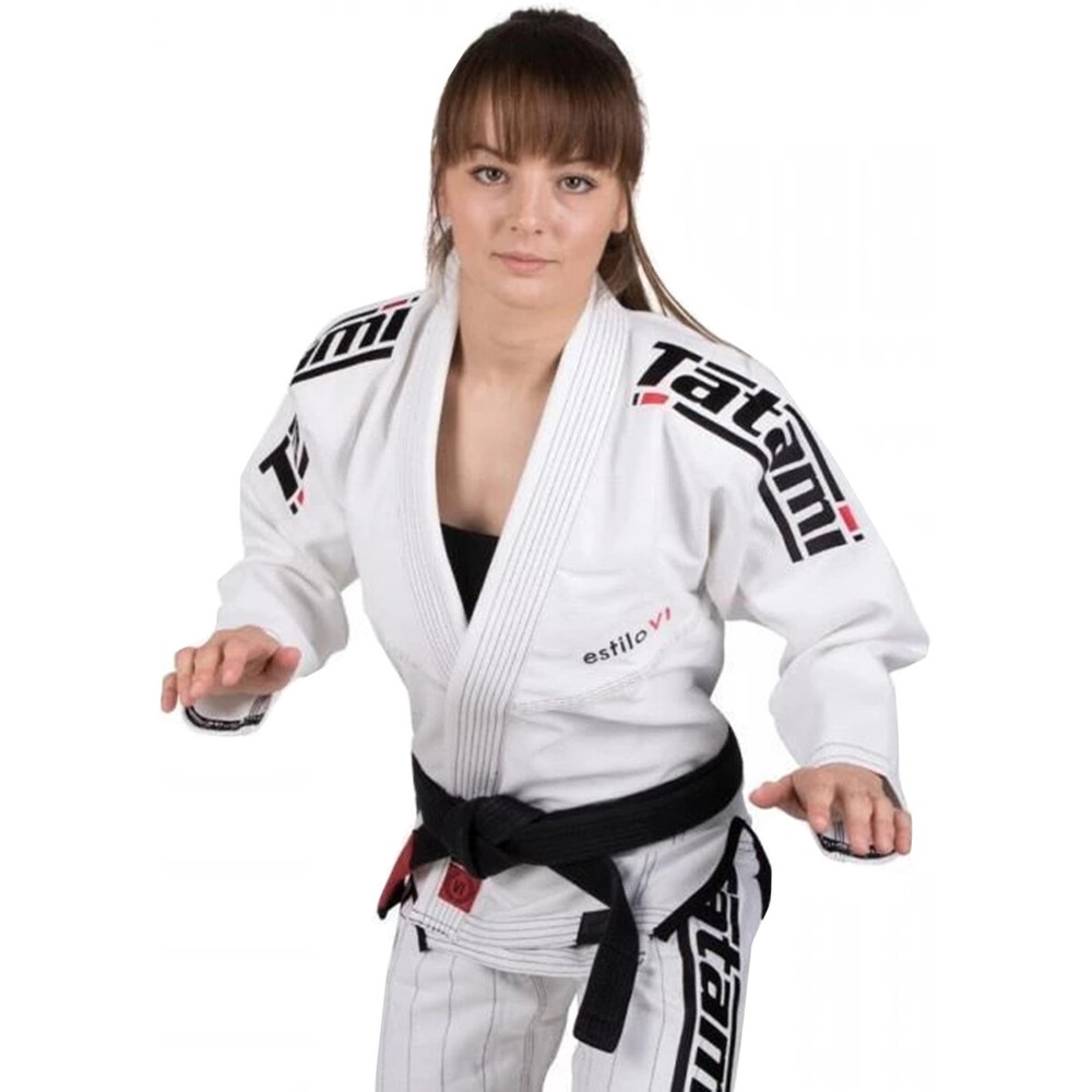 Tatami Fightwear Women’s Estilo 6.0 Premium BJJ Gi – White/Black