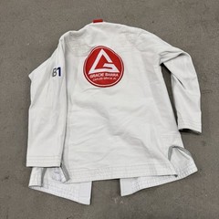 Gracie Barra Equipe Edition BJJ Gi Jiu Jitsu Jacket Mens A1 White Ripstop Kimono