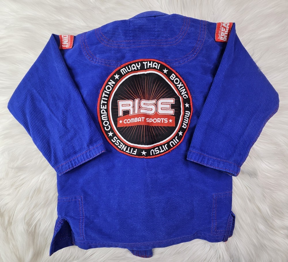 Kid’s Blue Breakpoint Brazilian Ju-Jitsu Gi Muay Thai K1 Rise Combat Sports