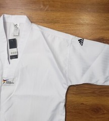 Adidas World Taekwondo Dobok Jacket Top Mens Sz 180 White ADI-Start ADITS01US