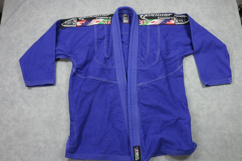 Shoyoroll BJJ Gi Jacket Kimono Top A3 Large Blue Mens Jiu Jitsu Competition Gi