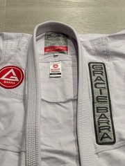 Gracie Barra Equipe GB1 Pro BJJ Gi White A3 Competition Legal Jiu Jitsu Kimono
