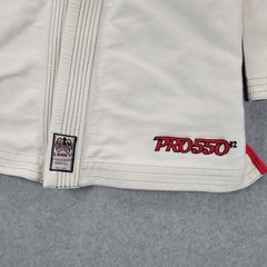 Lanky Fight Gear Pro 550 V2 Pearl Weave Size A-0LT White Kimono Ripstop Top
