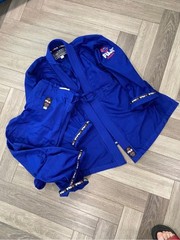 Fuji Gi & Gear BJJ Jiu Jitsu Kimono Jacket Pants Mens Blue Martial Arts A3 Used