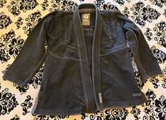 EUC WAR TRIBE GEAR GI 10oz Canvas Jiu Jitsu Martial Arts UNISEX W1 SPART Gray