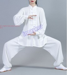 Cotton Linen Kung Fu Tai Chi Uniform Unisex Martial Arts Wing Chun Suit Clothing