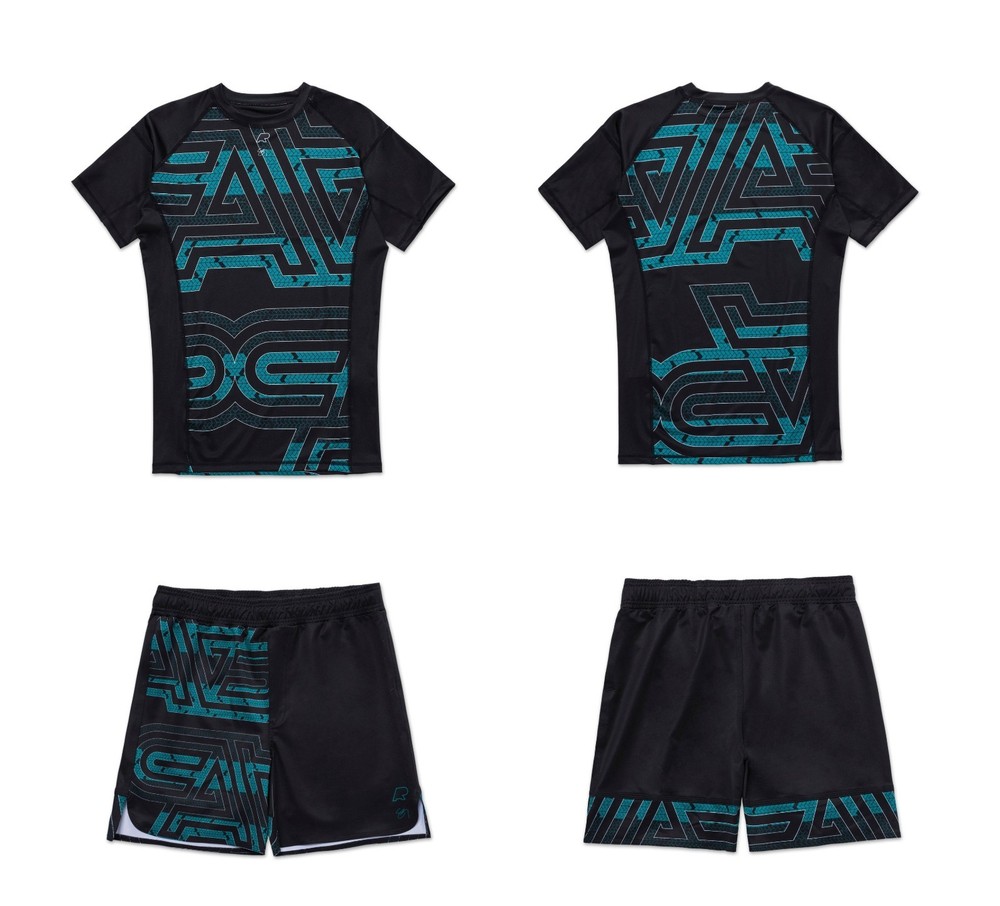 Albino and Preto A&P x Sig Zane 2 Rash Guard & Short (SET) No Gi Training