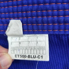 Elite Sports Brazilian Jiu Jitsu BJJ Gi Jacket – Kids C1 – Blue w/ Orange Trim