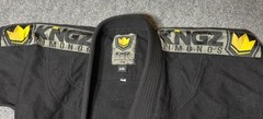 Kingz ONE Jiu Jitsu Gi Jacket A2L Black 100% Cotton BJJ Kimono Mens Top