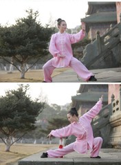 Tai Chi Clothing Cotton Linen Breathable Practice Clothes Women Martial Arts