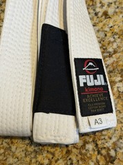 Fuji A3 White Belt Kimono Jiu Jitsu Cotton RN# 83977*