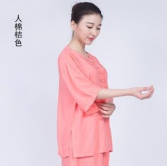 Summer Women Cotton Tai chi Uniform Kung fu Suit Martial arts Wing Chun Clothes