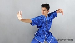 Men Women Kung Fu Tai Chi Uniform Martial Arts Wushu Suit Sleeveless Outfit 4XL