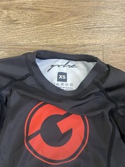 Gold BJJ Youth Rashguard Black Red Size XS Jiu Jitsu MMA