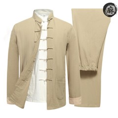3pcs/set cotton&linen tang suit kung fu tai chi clothing martial arts uniforms