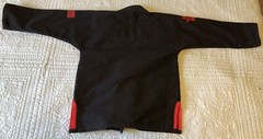 ELITE Sports Kids BJJ Brazilian Jiujitsu Gi Uniform Top Black/Red – Youth Sz. C1