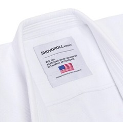 Shoyoroll USA Batch 151 24 Americana White JIU JITSU Kimono BJJ 450GSM With Bag